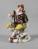 Meissen "Scaramuz mit Hase und Hund"