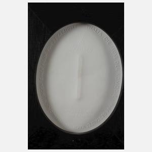 Meissen vier Plaketten mit Musendarstellungen