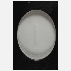 Meissen vier Plaketten mit Musendarstellungen