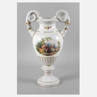 Meißen Teichert große Schlangenhenkelvase111