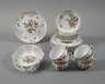 Nymphenburg sechs Gedecke und drei Schalen