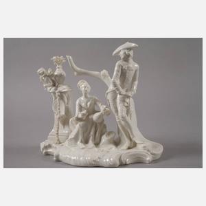 Nymphenburg "Herr und Dame mit Flasche am Brunnen"