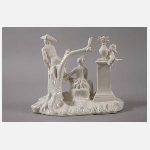 Nymphenburg "Herr und Dame mit Flasche am Brunnen"