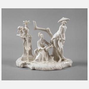 Nymphenburg "Herr und Dame mit Flasche am Brunnen"