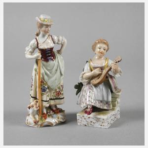 Thüringen Mandolinenspielerin und Schäferin