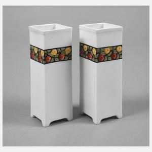 Volkstedt Paar kleine Vasen Jugendstil