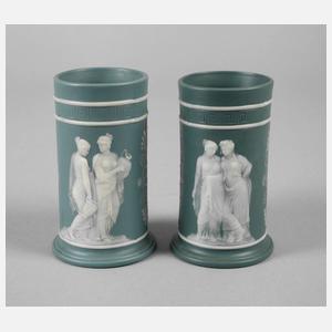 Villeroy & Boch Paar Vasen in Wedgwood-Manier