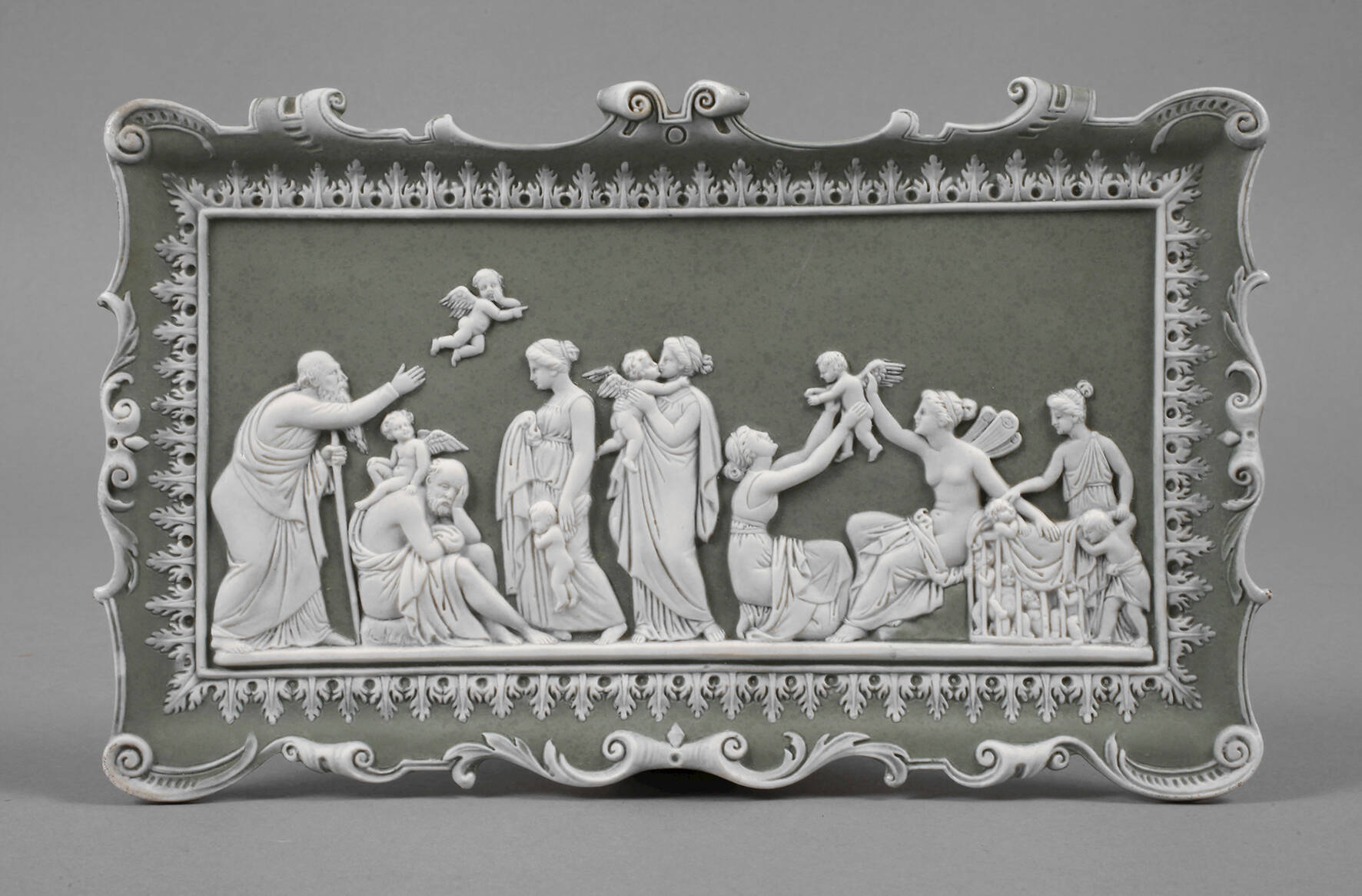 Reliefplatte im Wedgwood-Manier