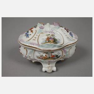 Konvolut Deckeldosen mit Figurenstaffage