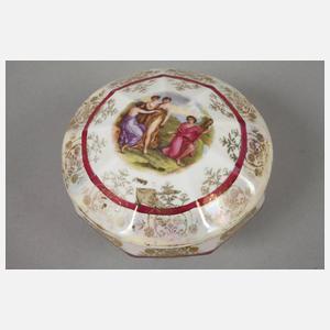 Konvolut Deckeldosen mit Figurenstaffage