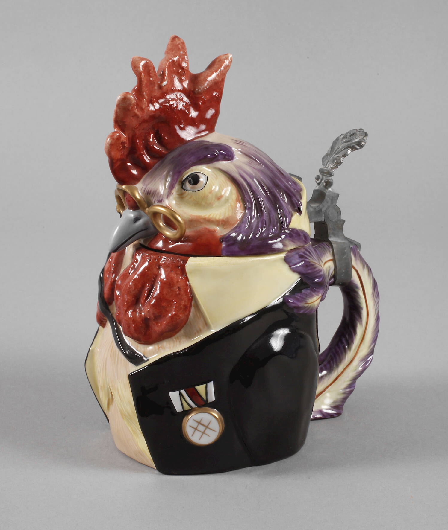 Schierholz Plaue Figurenkrug als Hahn