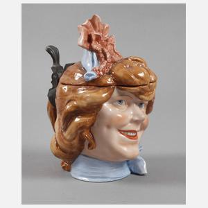 Schierholz Plaue Figurenkrug als Damenkopf