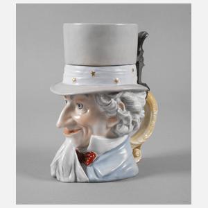 Schierholz Plaue Figurenkrug als Uncle Sam