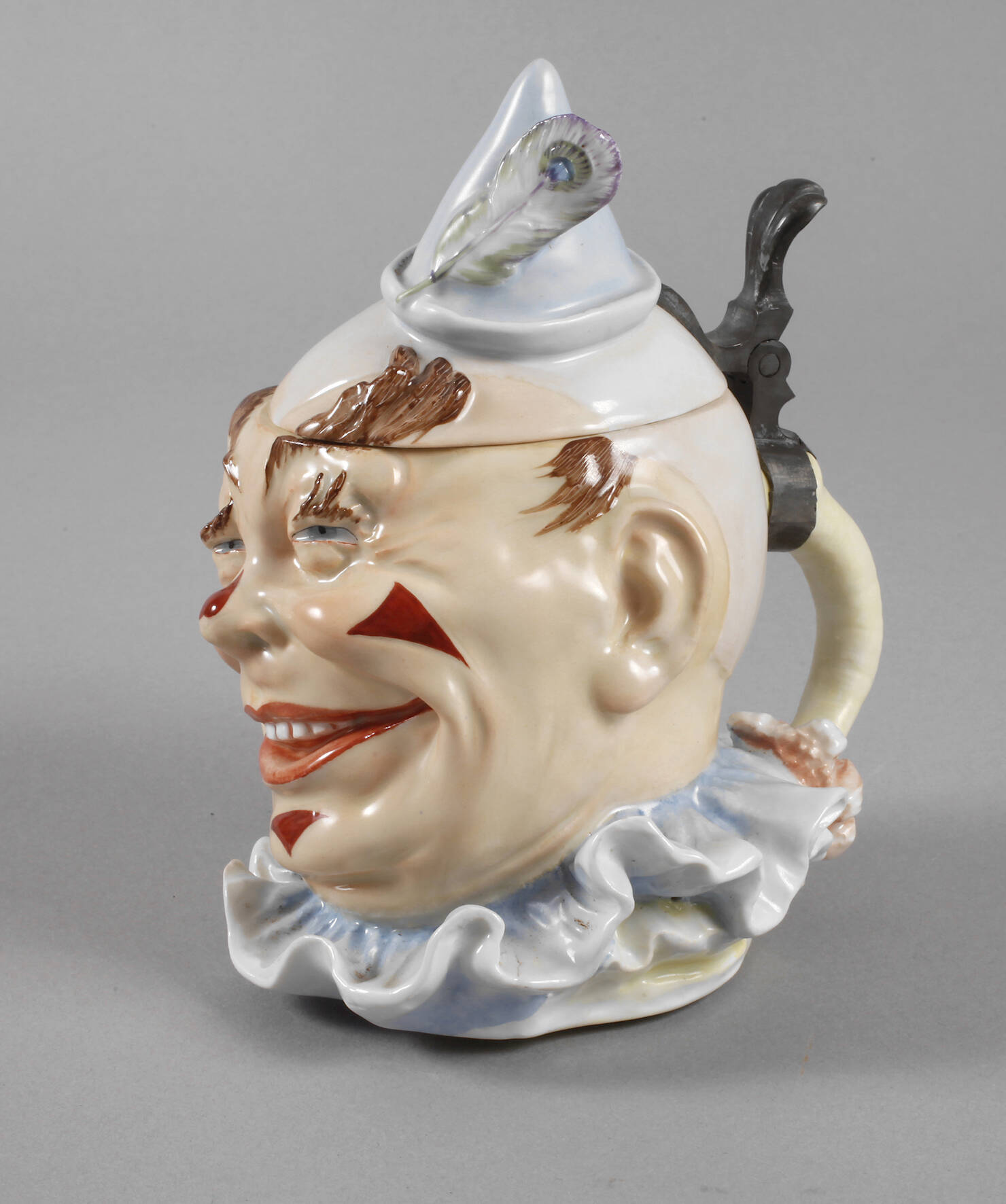 Schierholz Plaue Figurenkrug als Harlekin