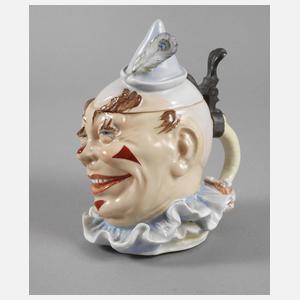 Schierholz Plaue Figurenkrug als Harlekin