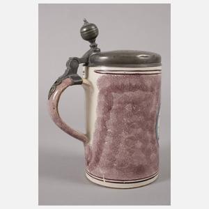 Barocker Fayencewalzenkrug