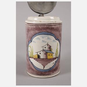 Barocker Fayencewalzenkrug