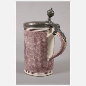 Barocker Fayencewalzenkrug