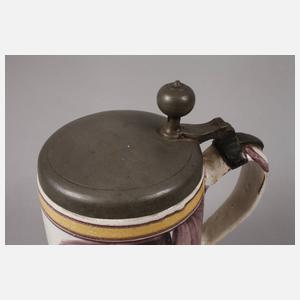 Fayencewalzenkrug "Es Lebe mein Bruder"