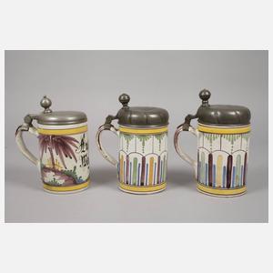 Drei Hannoversch Mündener Walzenkrüge