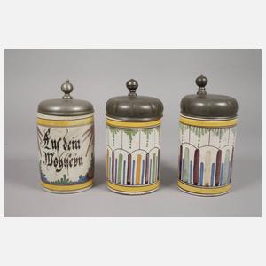 Drei Hannoversch Mündener Walzenkrüge