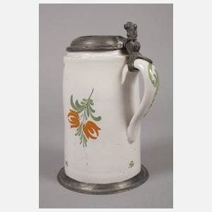 Seltener Kölner Fayencewalzenkrug S. Josephus