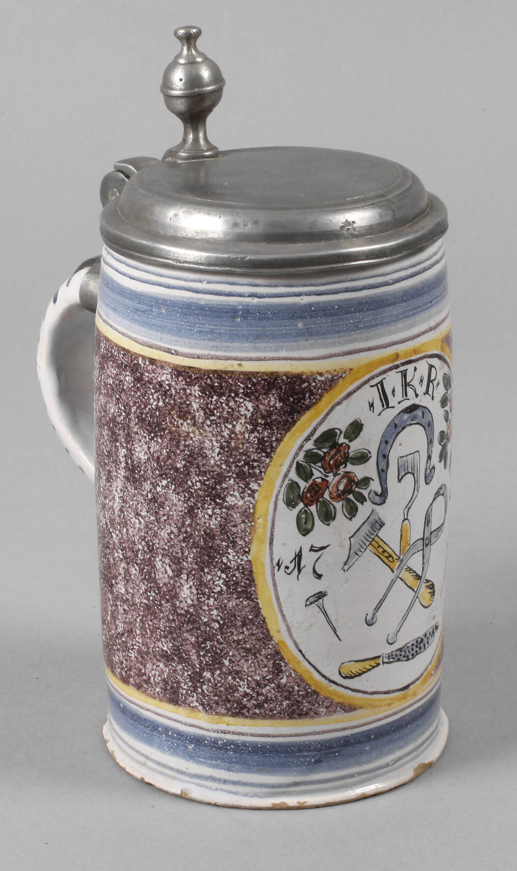 Innungskrug eines Hufschmieds