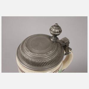 Drei Fayencewalzenkrüge