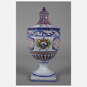 Majolika-Apothekergefäß für Theriaka