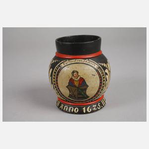 Henkelkrug auf Johann Georg I.