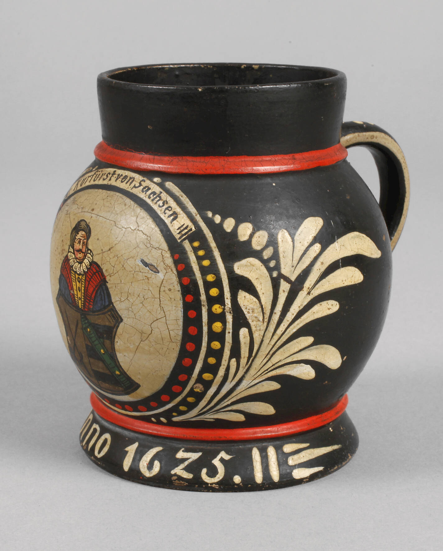 Henkelkrug auf Johann Georg I.