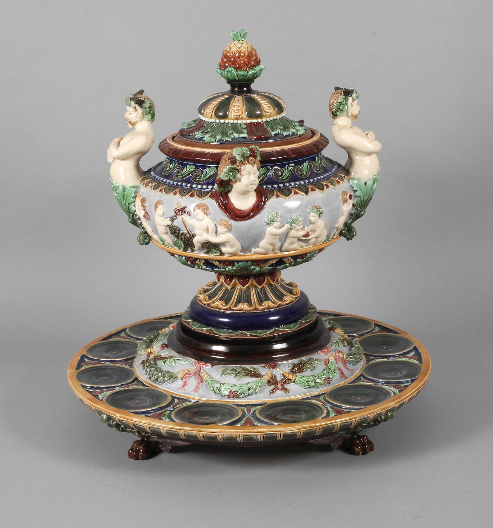 Große Prunkbowle Historismus