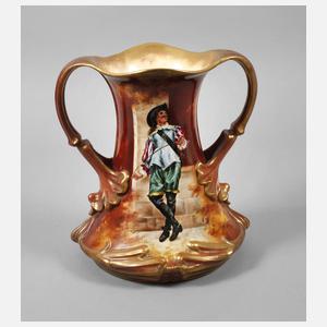Mehlem Bonn Henkelvase mit Musketiermotiv