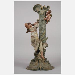 Figürliche Vase Sitzende Bernhard Bloch