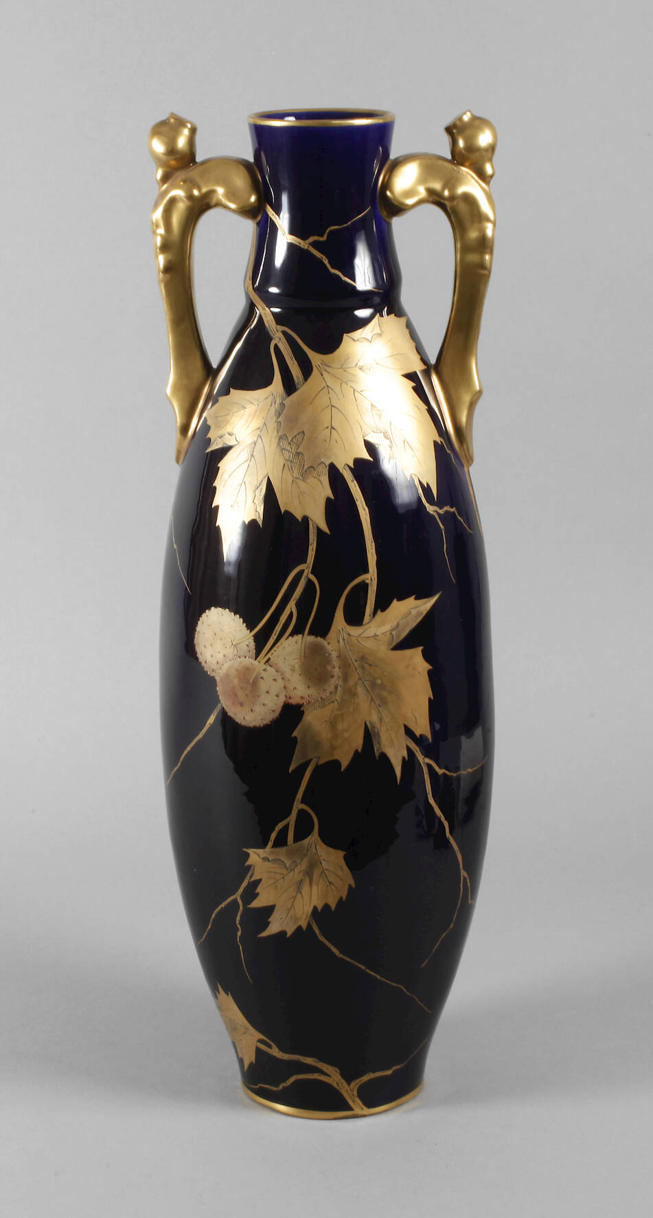 Frankreich Bodenvase mit Platanendekor