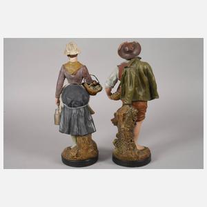 Frankreich Bauer und Bäuerin