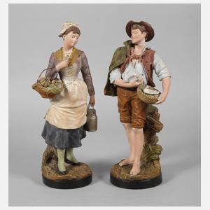 Frankreich Bauer und Bäuerin