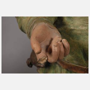 Goldscheider Wien Paar Beisteller als Sir John Falstaff