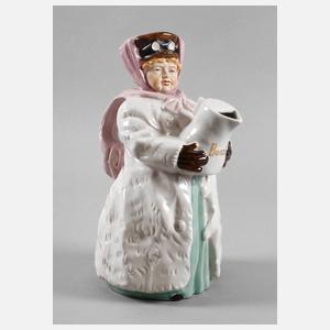 Figurenkanne als Autofahrerin