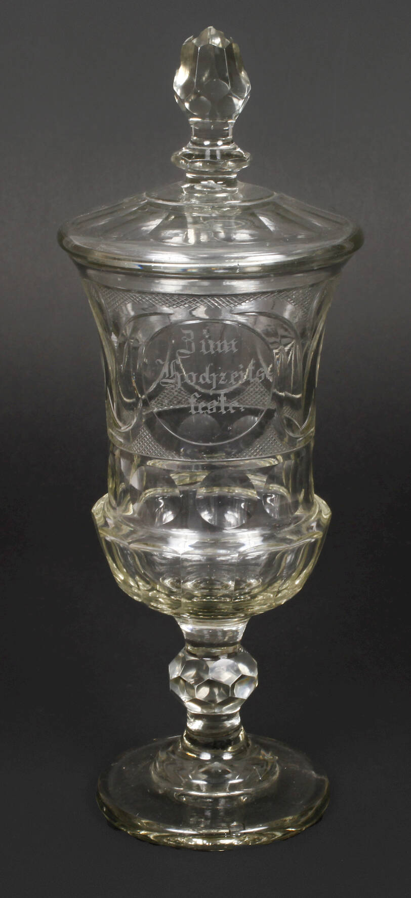 Deckelpokal Spätbiedermeier