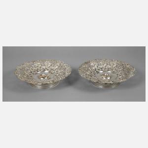 Paar Konfektschalen Silber