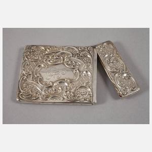 Visitenkartenetui Silber