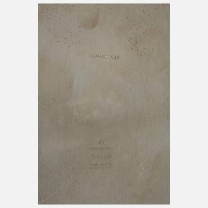 Konfektschale und Teller Silber