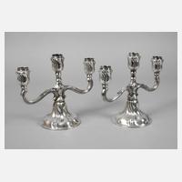 Paar Silberleuchter Neobarock111