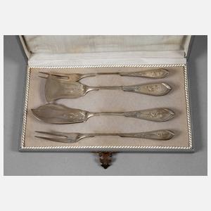 Vier Vorlegeteile "Bremer Lilie"