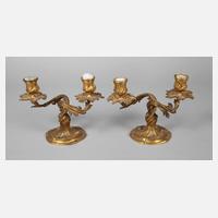 Paar Kerzenleuchter Bronze111