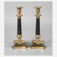 Paar Kerzenleuchter Biedermeier111