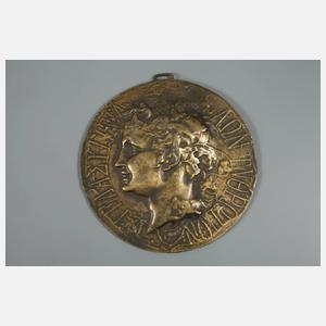 Fünf Bronzeplaketten