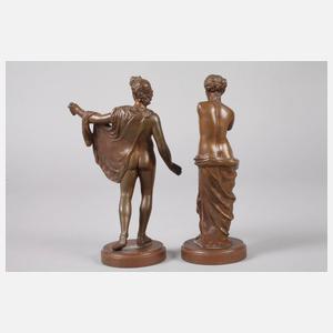 Zwei antikisierende Kleinbronzen