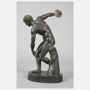Bronzeskulptur Diskuswerfer